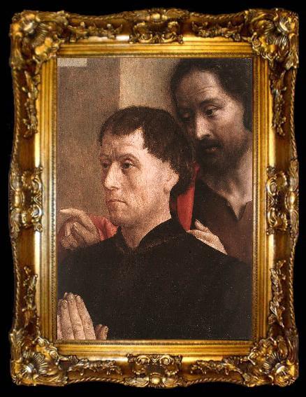 framed  GOES, Hugo van der Portrait of a Donor with St John the Baptist dg, ta009-2